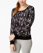 Jessica Simpson The Warm Up Printed Cutout Sweatshirt, Only At Macy's