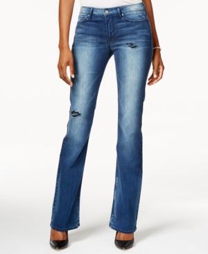 Calvin Klein Jeans Flare-leg Ripped Dirty Indigo Jeans