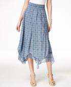 Style & Co. Printed Handkerchief-hem Skirt, Only At Macy's