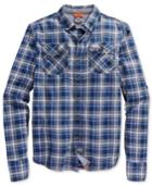 Superdry Men's Grindlesawn Plaid Long-sleeve Shirt