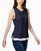 Tommy Hilfiger Layered-look Shell, Only At Macy's