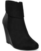 Report Riko Cuffed Wedge Booties Women's Shoes