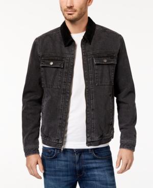 Rvca Men's Bando Black Denim Jacket