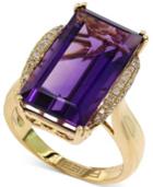 Lavender Rose By Effy Amethyst (9-5/8 Ct. T.w.) And Diamond (1/6 Ct. T.w.) Ring In 14k Gold