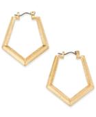 Inc International Concepts Gold-tone Geometric Hoop Earrings, Only At Macy's