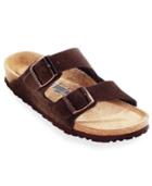 Birkenstock Arizona Soft Footbed Two Band Suede Sandals Men's Shoes