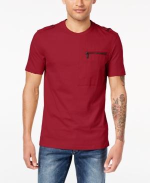 Sean John Men's Zip-pocket Flight T-shirt, Created For Macy's