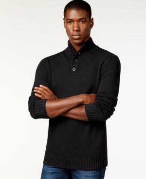 Sean John Button-neck Sweater