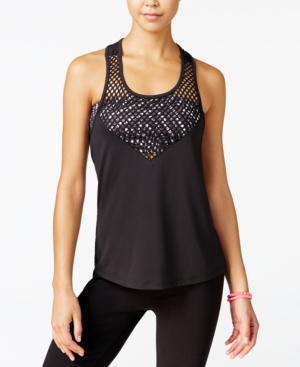 Energie Active Juniors' Lulu Laser-cutout Layered-look Tank Top