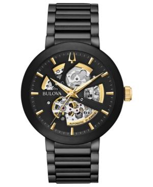 Bulova Men's Modern Black Stainless Steel Bracelet Watch 42mm