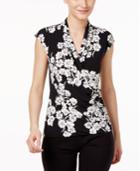 Vince Camuto Sleeveless Faux-wrap Top, A Macy's Exclusive