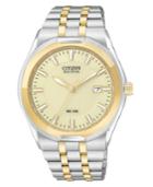 Citizen Watch, Men's Eco-drive Corso Two Tone Stainless Steel Bracelet 39mm Bm6844-57p