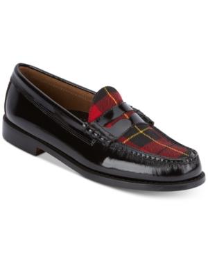 G.h. Bass & Co. Men's Larson Plaid Patent Leather Loafers Men's Shoes