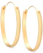 Guess Gold-tone Polished Hoop Earrings