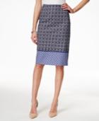 Charter Club Printed A-line Skirt, Geometric Print