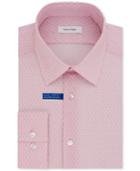 Calvin Klein Men's Slim-fit Inifnite Stretch Pattern Untucked Dress Shirt