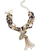 Thalia Sodi Gold-tone Tortoiseshell-look Link Bracelet, Only At Macy's