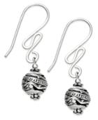 Jody Coyote Squiggle Drop Earrings In Sterling Silver And Silver-plating