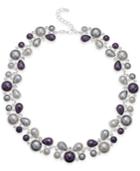 Charter Club Silver-tone Two Layer Imitation Pearl Necklace, Only At Macy's