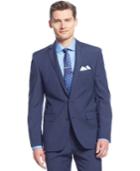 Ryan Seacrest Distinction Blue Glen Plaid Jacket