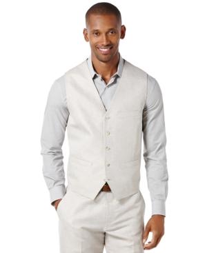Perry Ellis Big And Tall Linen Blend Vest