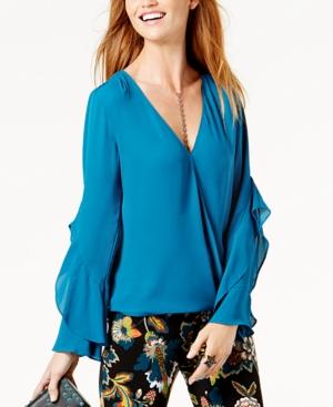 Anna Sui Loves Inc International Concepts Ruffled Surplice Top, Created For Macy's