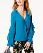 Anna Sui Loves Inc International Concepts Ruffled Surplice Top, Created For Macy's
