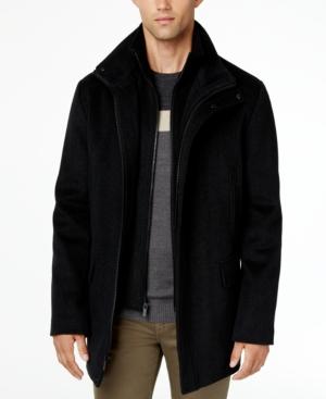 Calvin Klein Men's Wool Blend Herringbone Car Coat