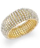 I.n.c. Silver-tone Crystal Stretch Bracelet, Created For Macy's