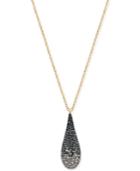 Gold-plated Gold-plated Crystal Abstract Pendant Necklace