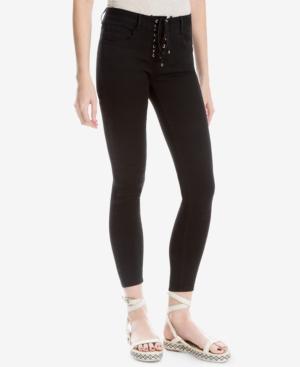 Max Studio London Lace-up 5-pocket Jeans, Created For Macy's