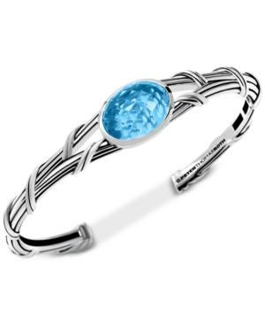Peter Thomas Roth Blue Topaz Cuff Bracelet (13 Ct. T.w.) In Sterling Silver