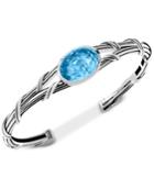 Peter Thomas Roth Blue Topaz Cuff Bracelet (13 Ct. T.w.) In Sterling Silver