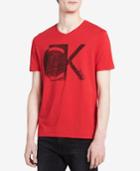 Calvin Klein Jeans Men's Ck Interior V Neck Graphic Print T-shirt Only At Macy's
