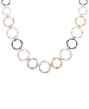 Nine West Twisted Circle Collar Necklace