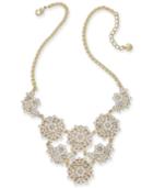Charter Club Gold-tone Crystal & Imitation Pearl Statement Necklace, 17 + 2 Extender, Created For Macy's