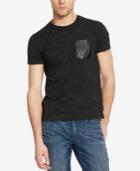 Kenneth Cole Reaction Men's Nep Faux-leather-pocket T-shirt