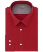 Calvin Klein X Men's Extra-slim Fit Stretch Performance Non-iron Dress Shirt