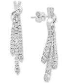 Pave Classica By Effy Diamond Drop Earrings (1-1/3 Ct. T.w.) In 14k White Gold