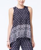 Bcx Juniors' Printed High-low Top