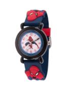 Marvel Spider-man Boys' Black Plastic Time Teacher Watch