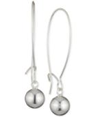Nine West Silver-tone Ball Drop Earrings