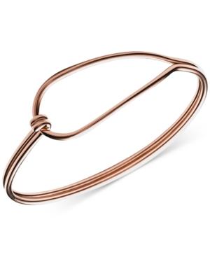 Skagen Annette Rose Gold-tone Hinged Loop Bracelet
