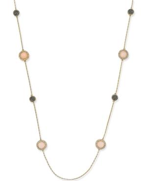 Inc International Concepts Gold-tone Sparkle Disc Necklace, Only At Macy's