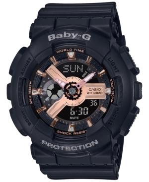 Baby-g Women's Analog-digital Black Resin Strap Watch 43.4mm