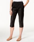 Alfred Dunner Pull-on Cropped Denim Pants