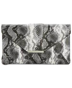 I.n.c. Luci Python-embossed Envelope Clutch, Created For Macy's