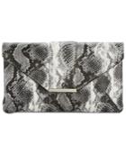 I.n.c. Luci Python-embossed Envelope Clutch, Created For Macy's