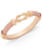 Charter Club Rose Gold-tone Faux Leather Bangle Bracelet, Only At Macy's