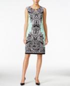Jm Collection Petite Sleeveless Paisley-print Dress, Only At Macy's